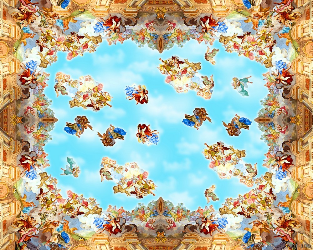 Mẫu dán trần họa tiết MDT-100